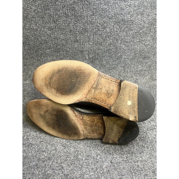 MEZLAN Spain Men’s 10.5 Black Leather Lace Up Chelsea Boots Cap Toe - Picture 8 of 9